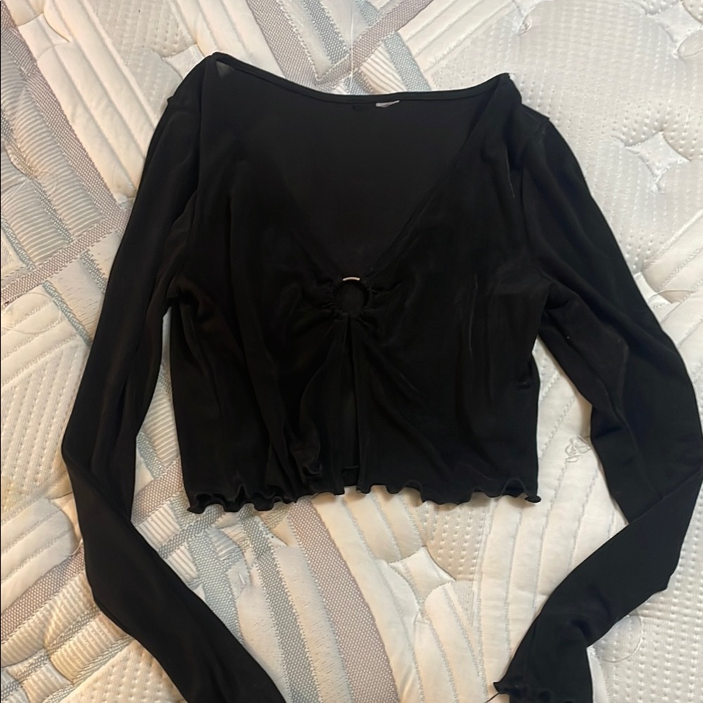 Ring black cardigan